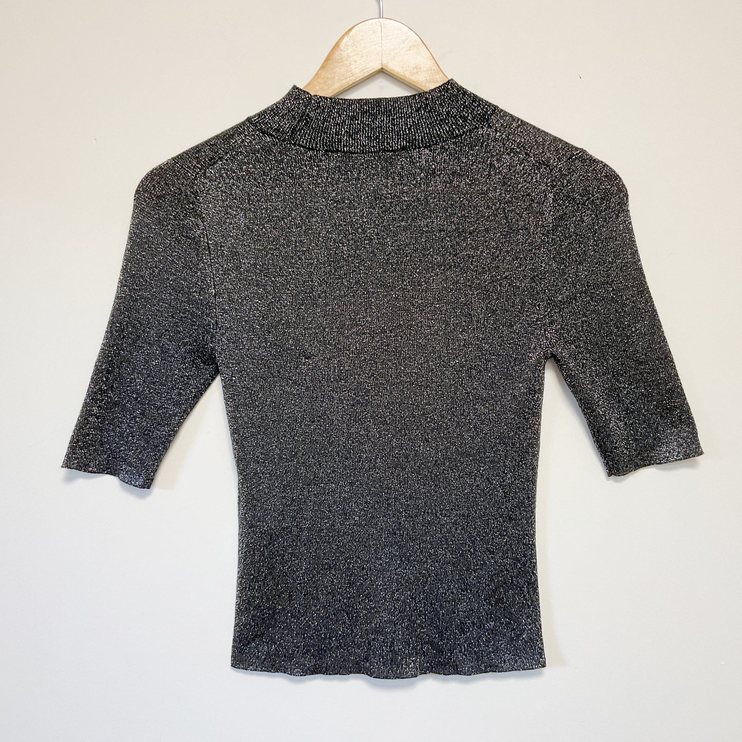 Forever New - Black Sparkly Knitted Top