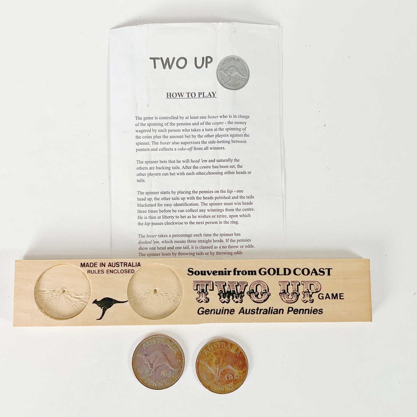 1960s Two Up Australian Game