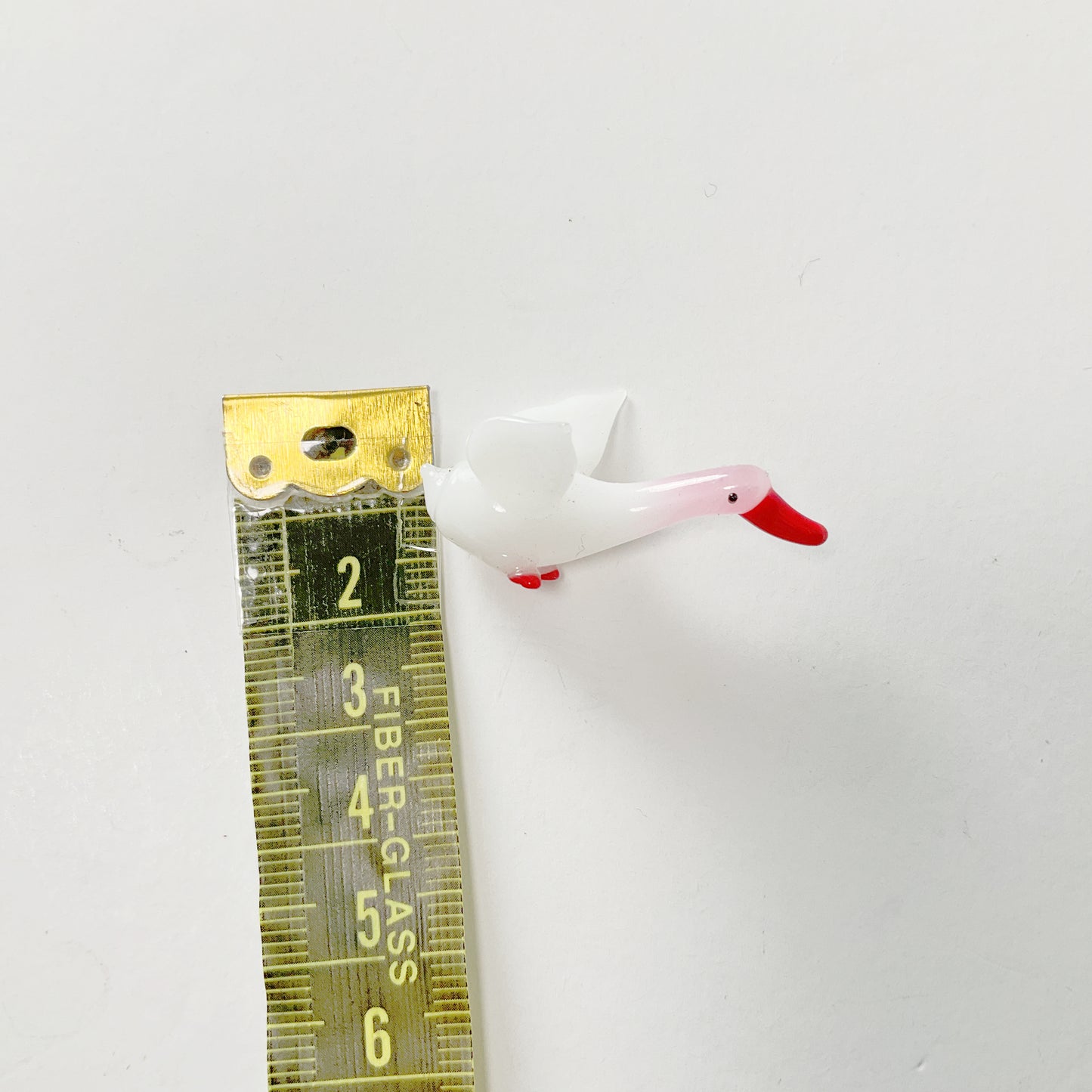 Vintage Glass Miniature Goose Set