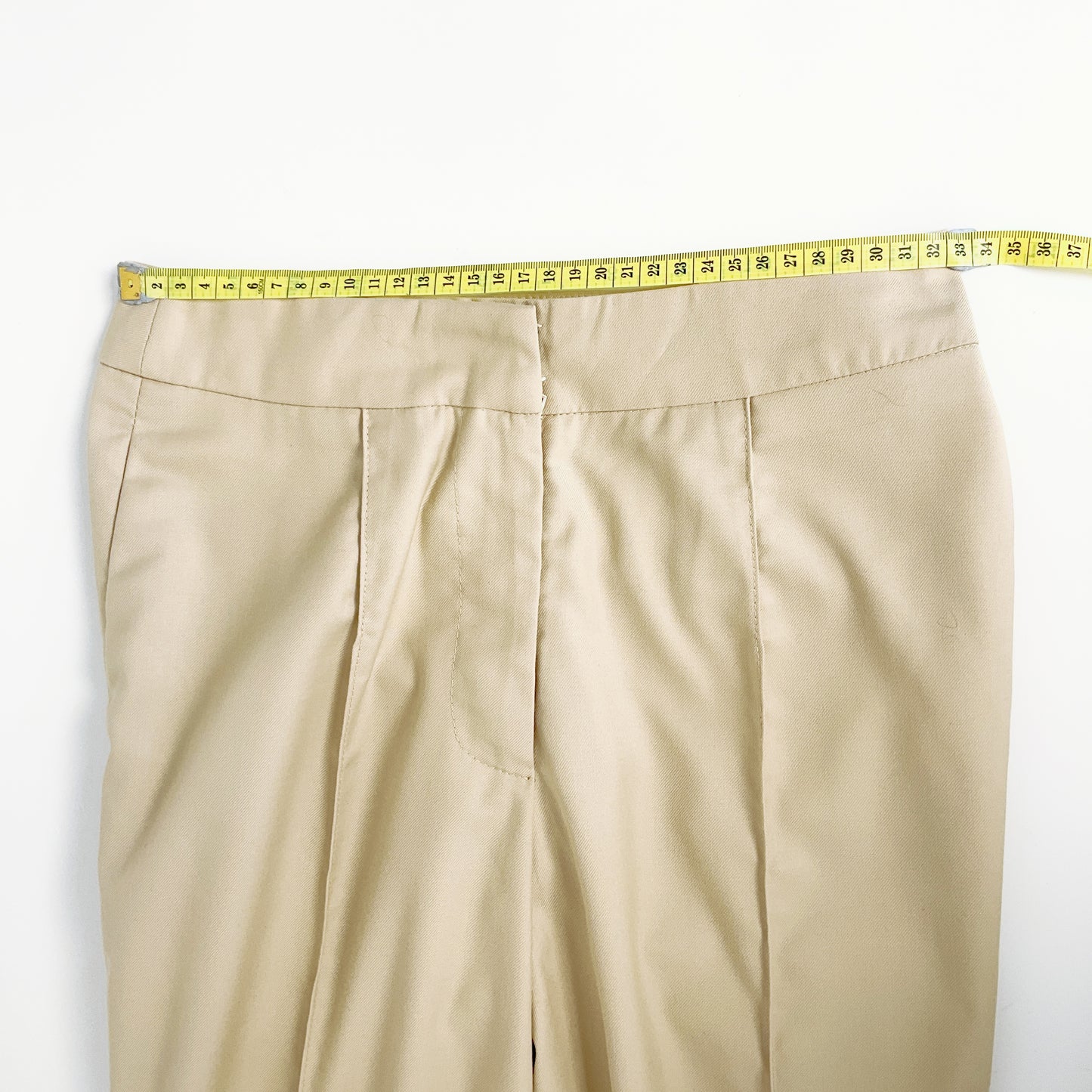 White Fox - Beige Cotton Pants