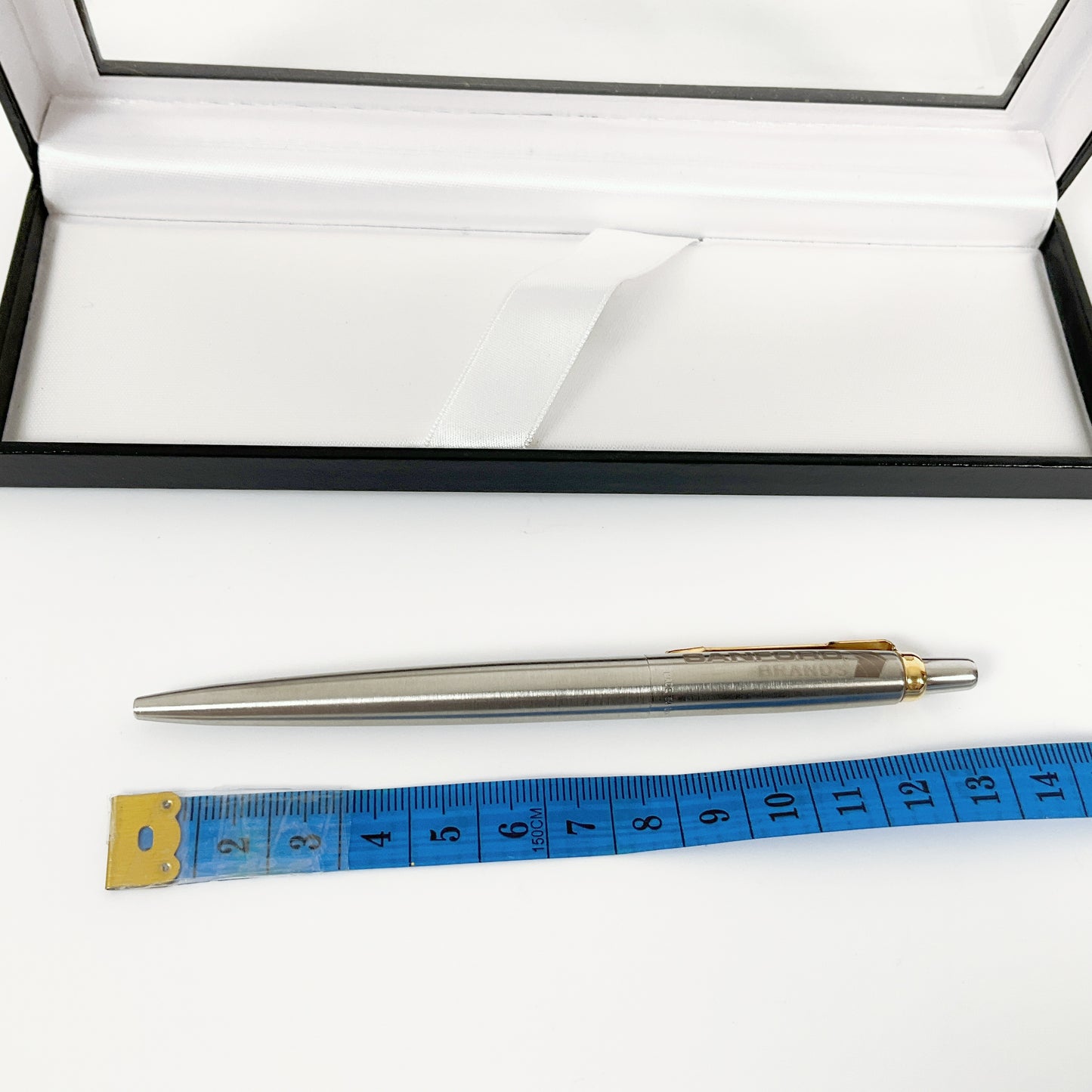 Parker - Custom Engraved Jotter Stainless Steel Ballpoint Pen with Gold Trim