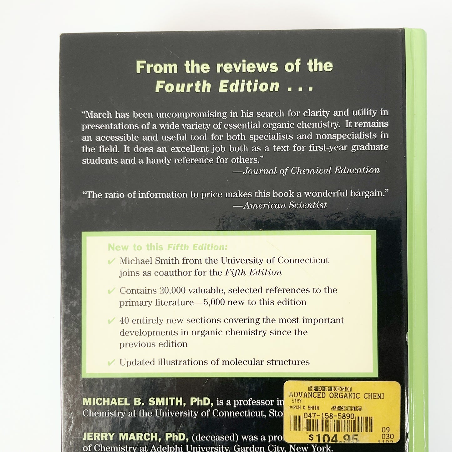 March's Advanced Organic Chemistry: Reactions, Mechanisms, and Structure
