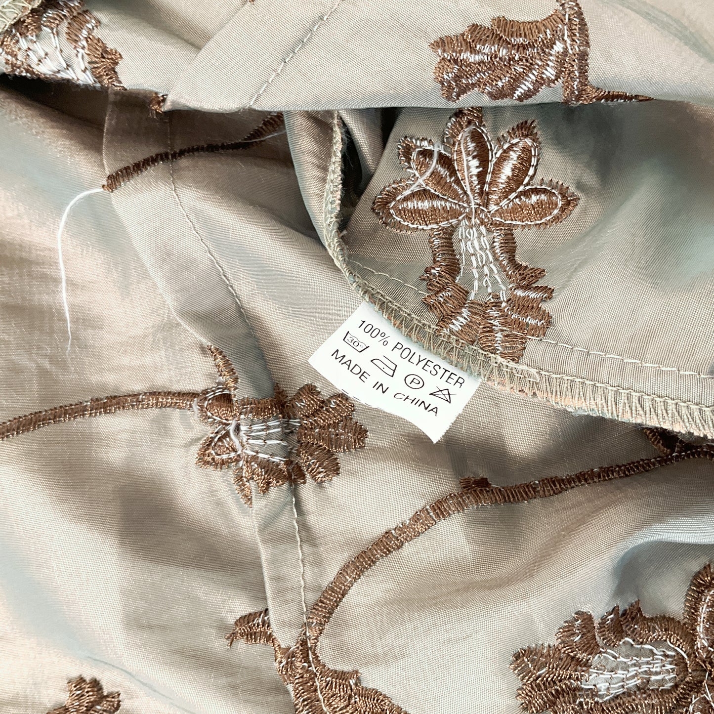 Duracchi - Metallic Brown Embroidered Blouse