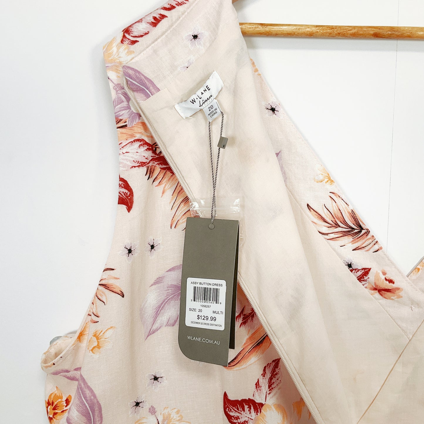 W.LANE - Linen Assy Button Dress