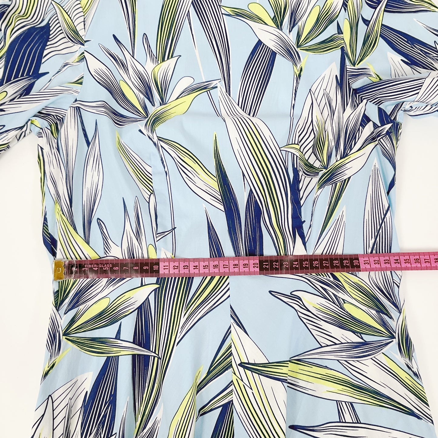 EDC by Esprit – Blue Tropical Print Fit Flare Dress