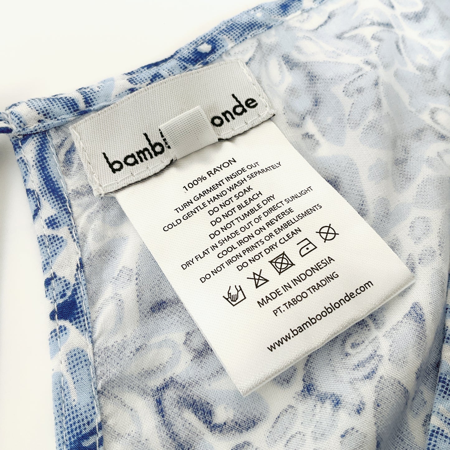 Bamboo Blonde - Floral Pattern Mini Dress