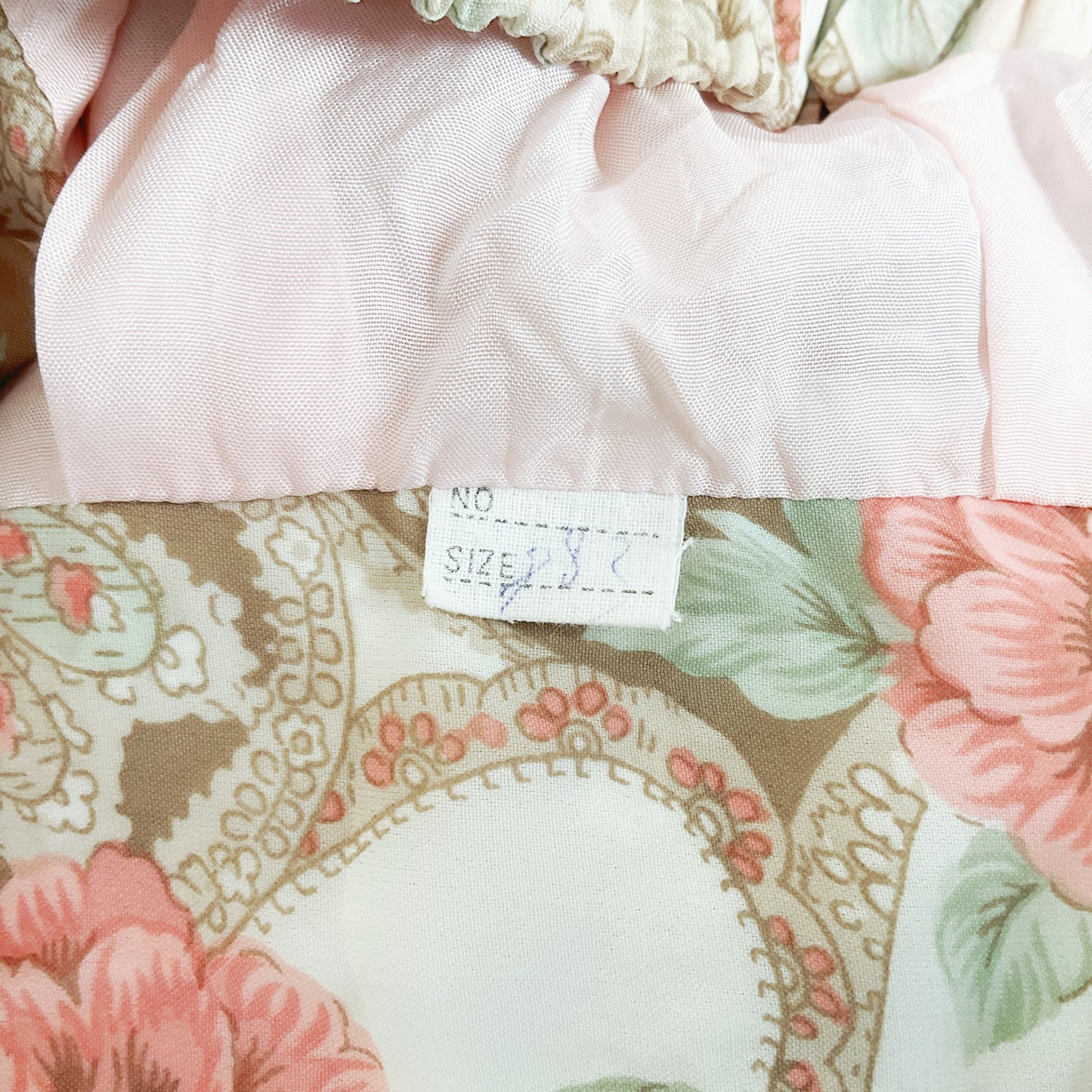 Vintage Floral Flare Skirt with Bow Detail