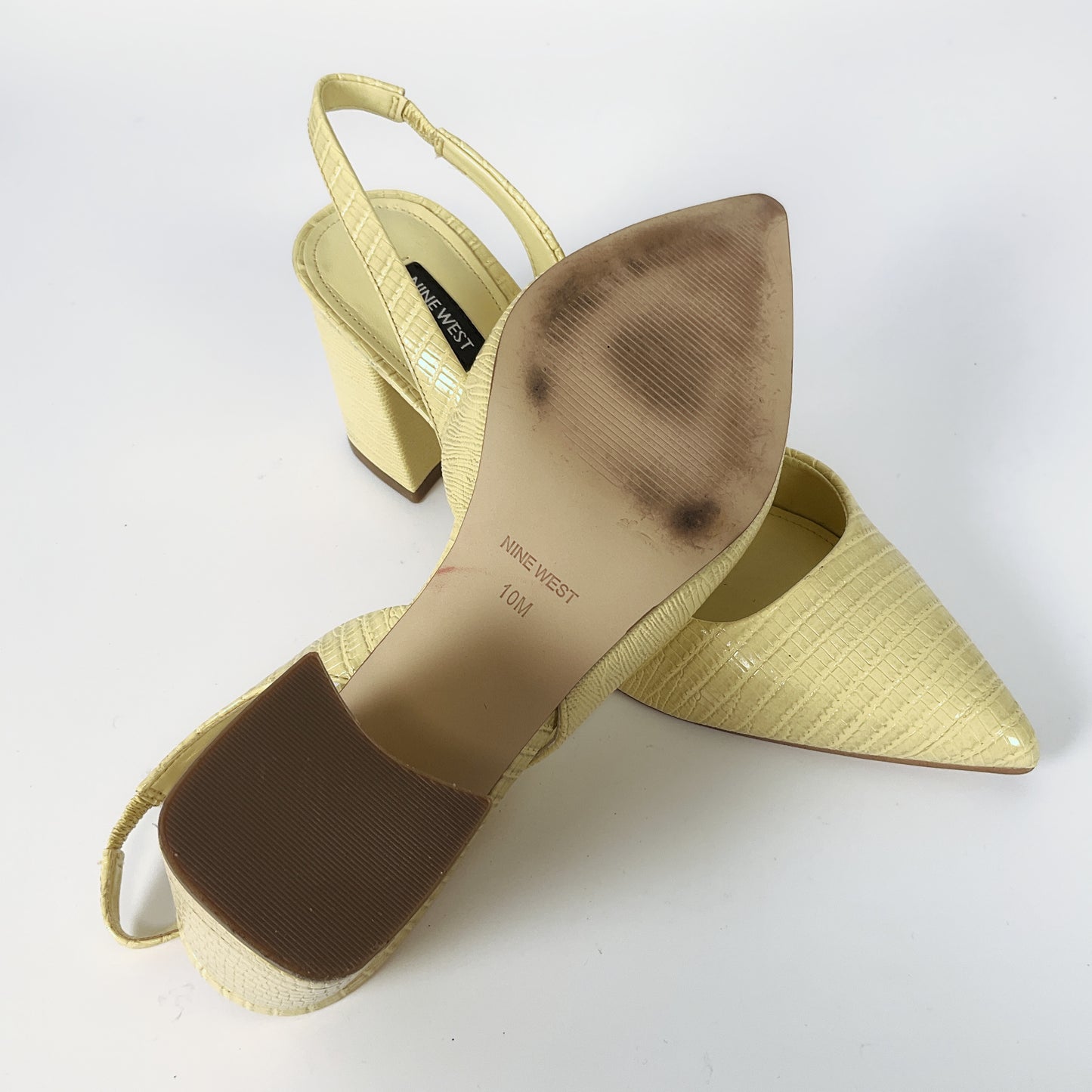 Nine West - Yellow Sling Back Heels