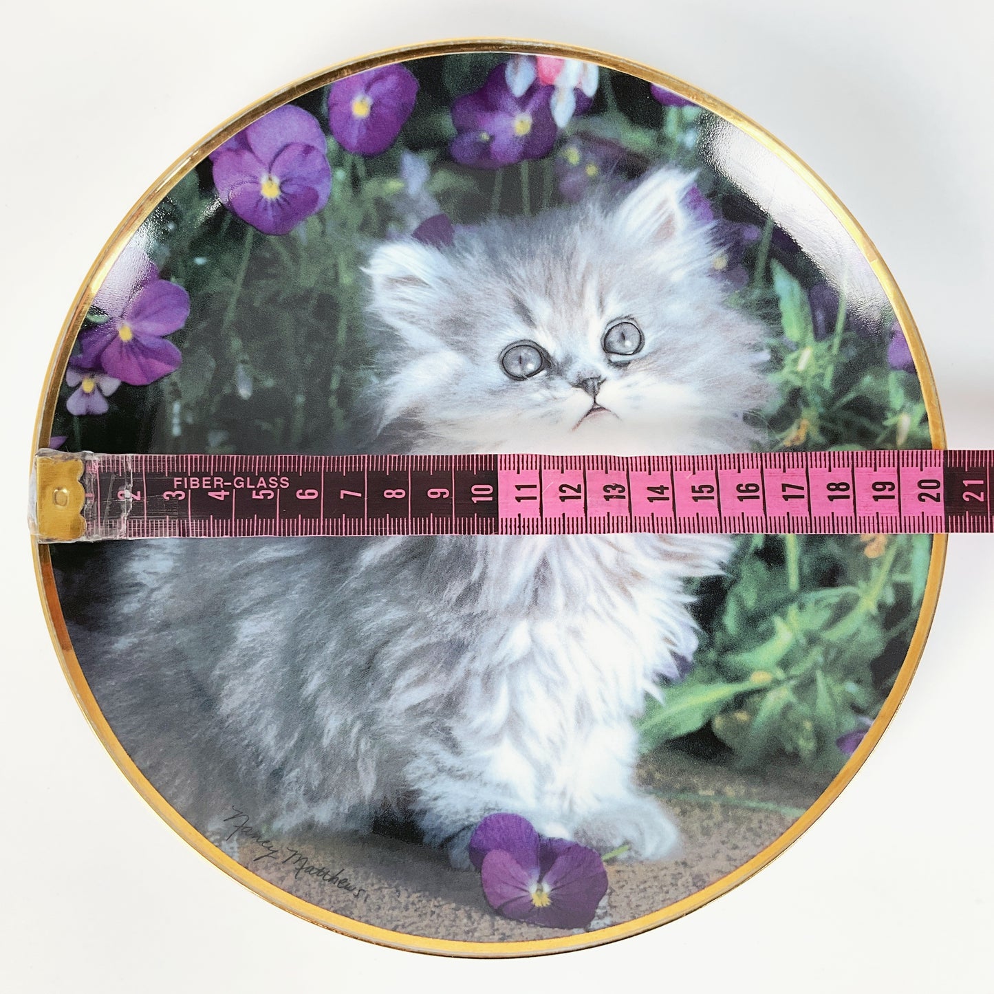 Franklin Mint - "Purrfection!" by Nancy Matthews Decorative Plate