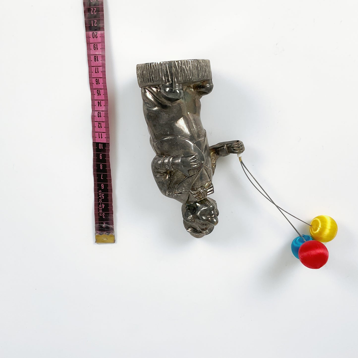 Vintage Silver Clown Coin Bank