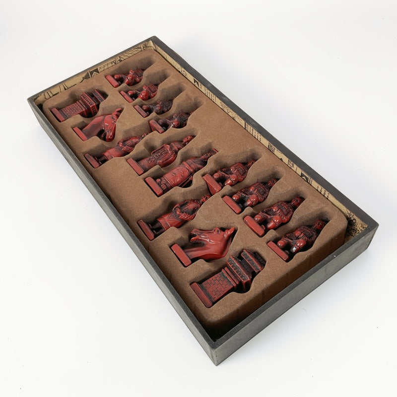 Vintage Terracotta Army Chess Set