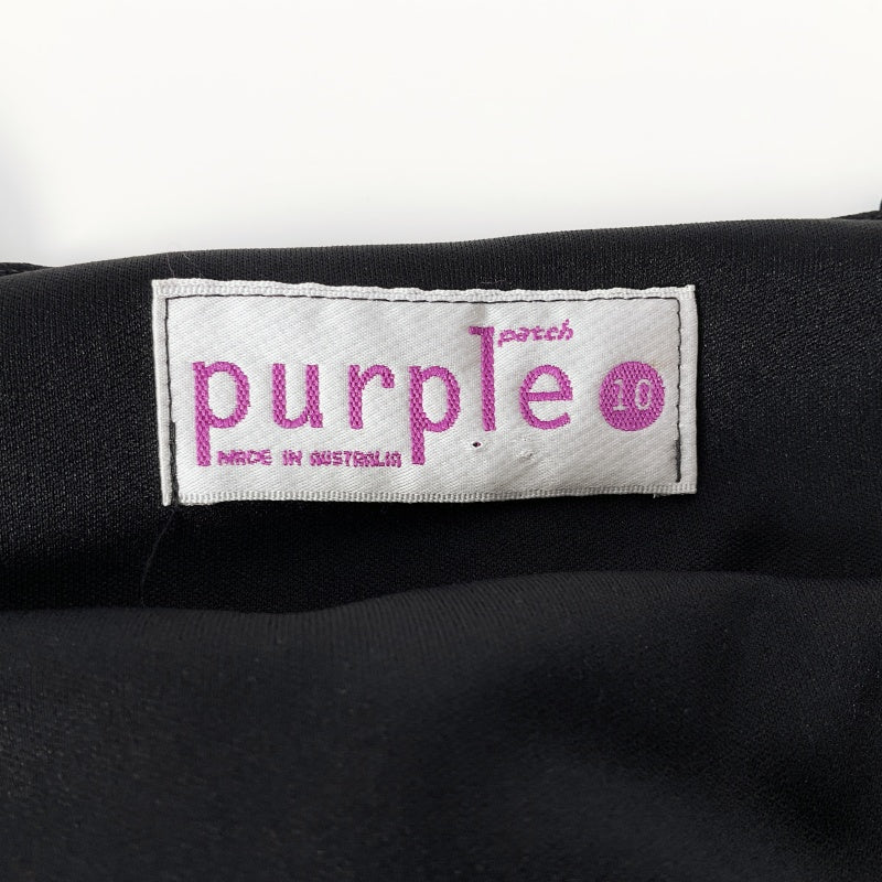 Purple Patch Australia - Black Dress with Gathered Front