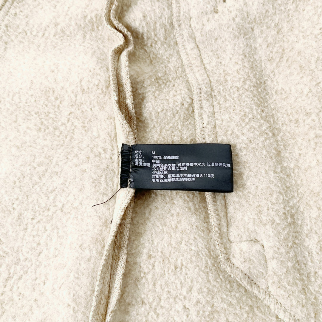 WEATHERPROOF - Oatmeal Long Coat with Button Detail