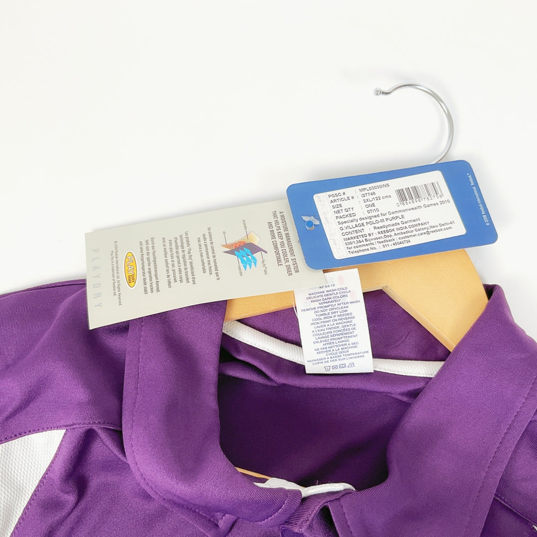 Reebok - Polo Shirt in Purple - Commonwealth Games 2010