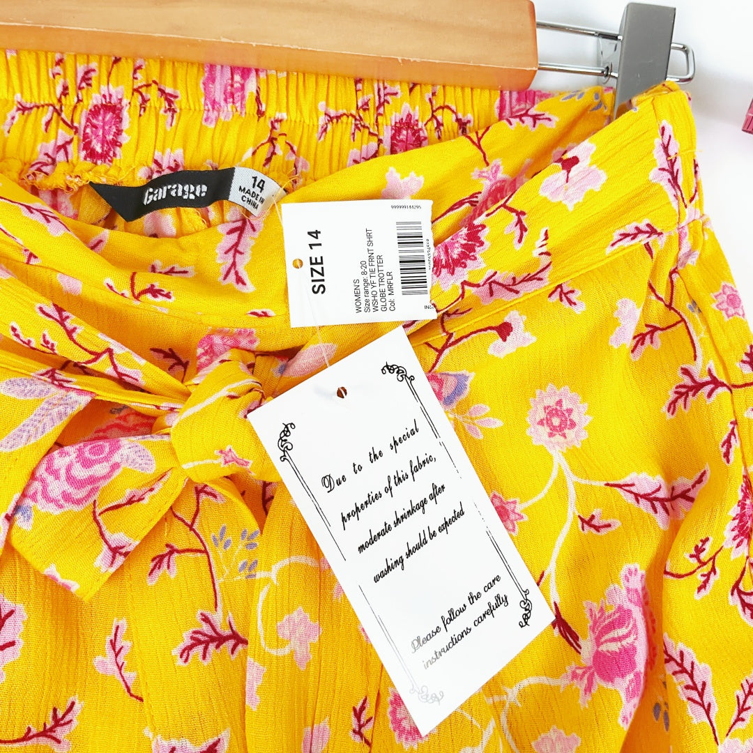 Garage - Yellow Patterned Shorts