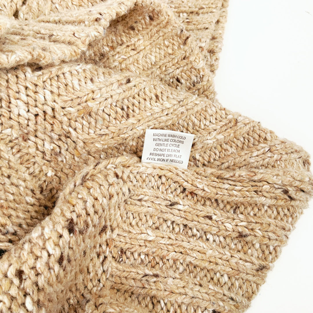 Maurices - Brown Short-Sleeve Knit Cardigan with Wooden Buttons