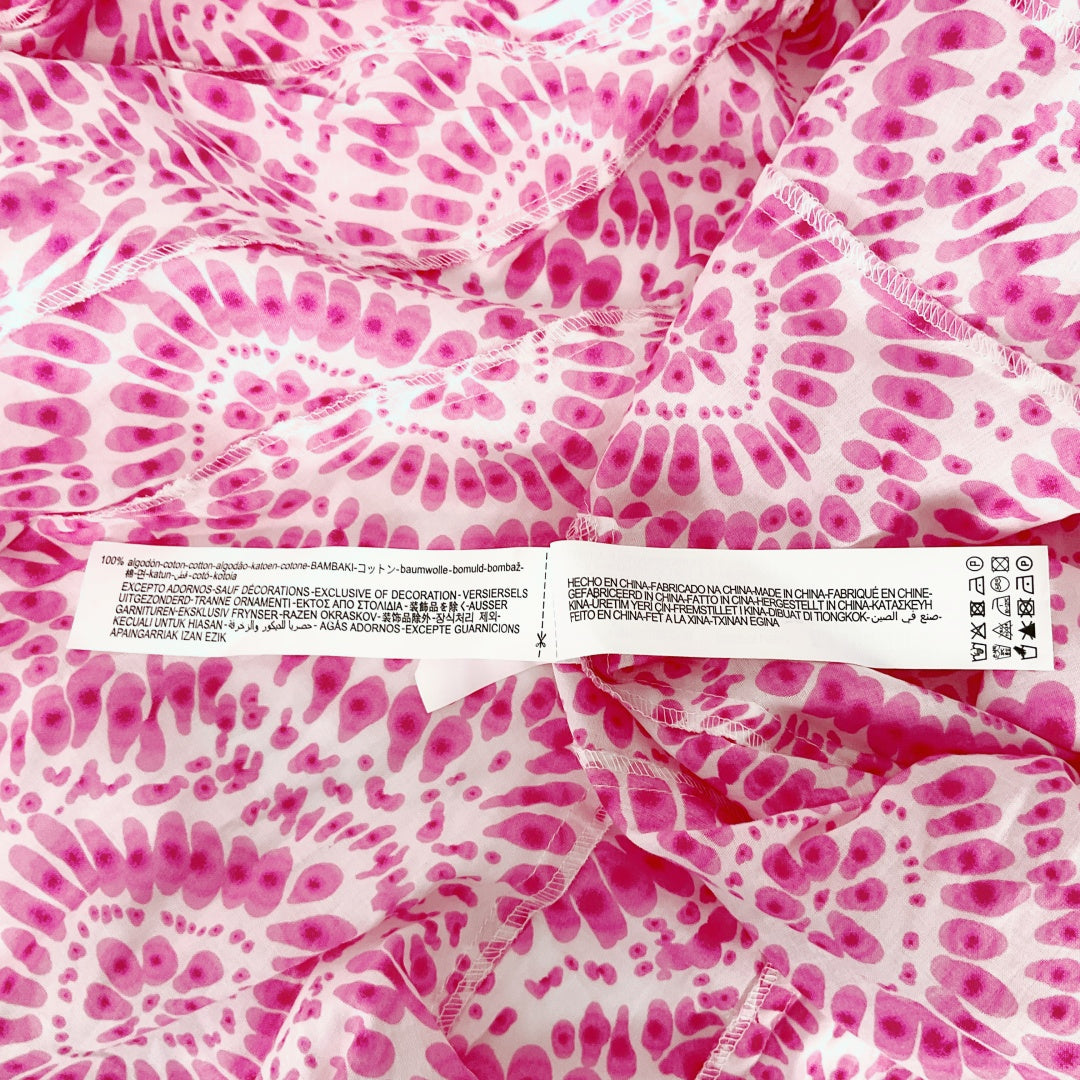 Zara - Tie Dye Collar Bell Style Dress