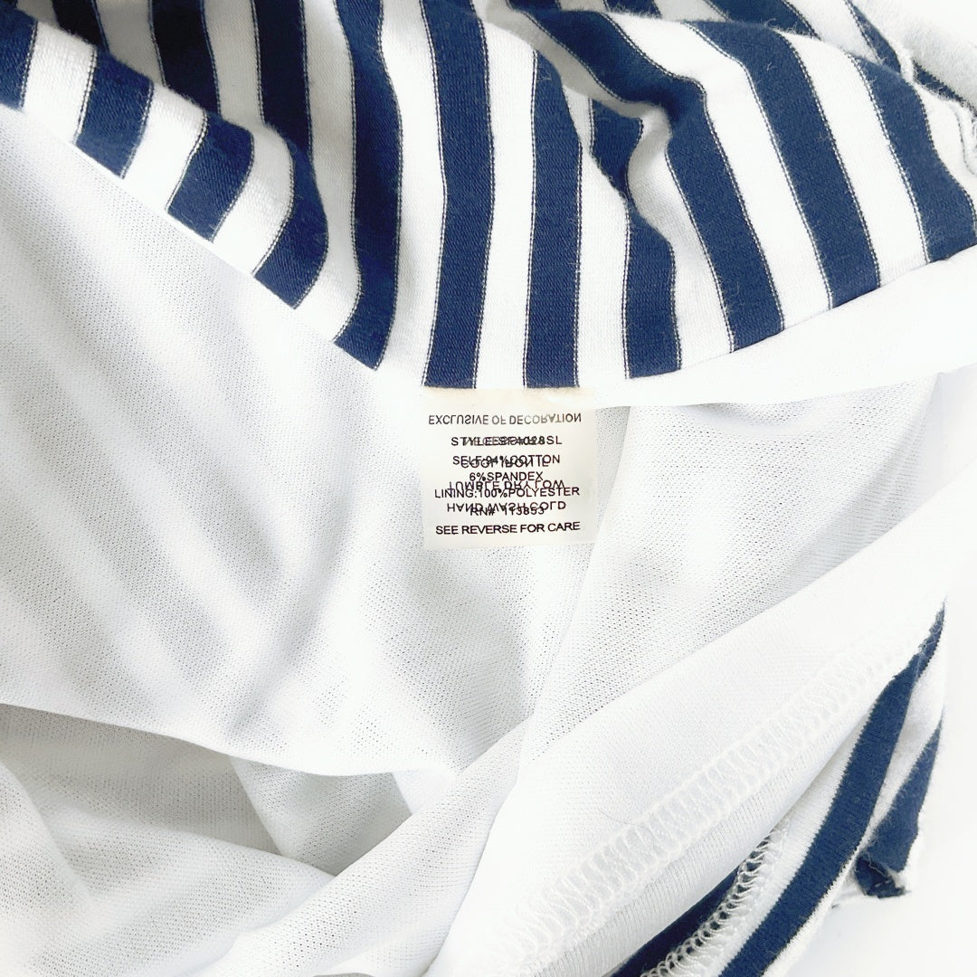 Market & Spruce - Navy & White Stripe Bodycon Dress