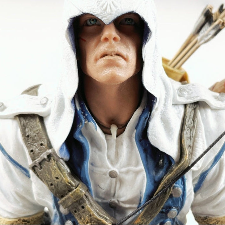 Assassins Creed 3 III Connor Figurine - 2012 Limited Collectors Edition with Flag