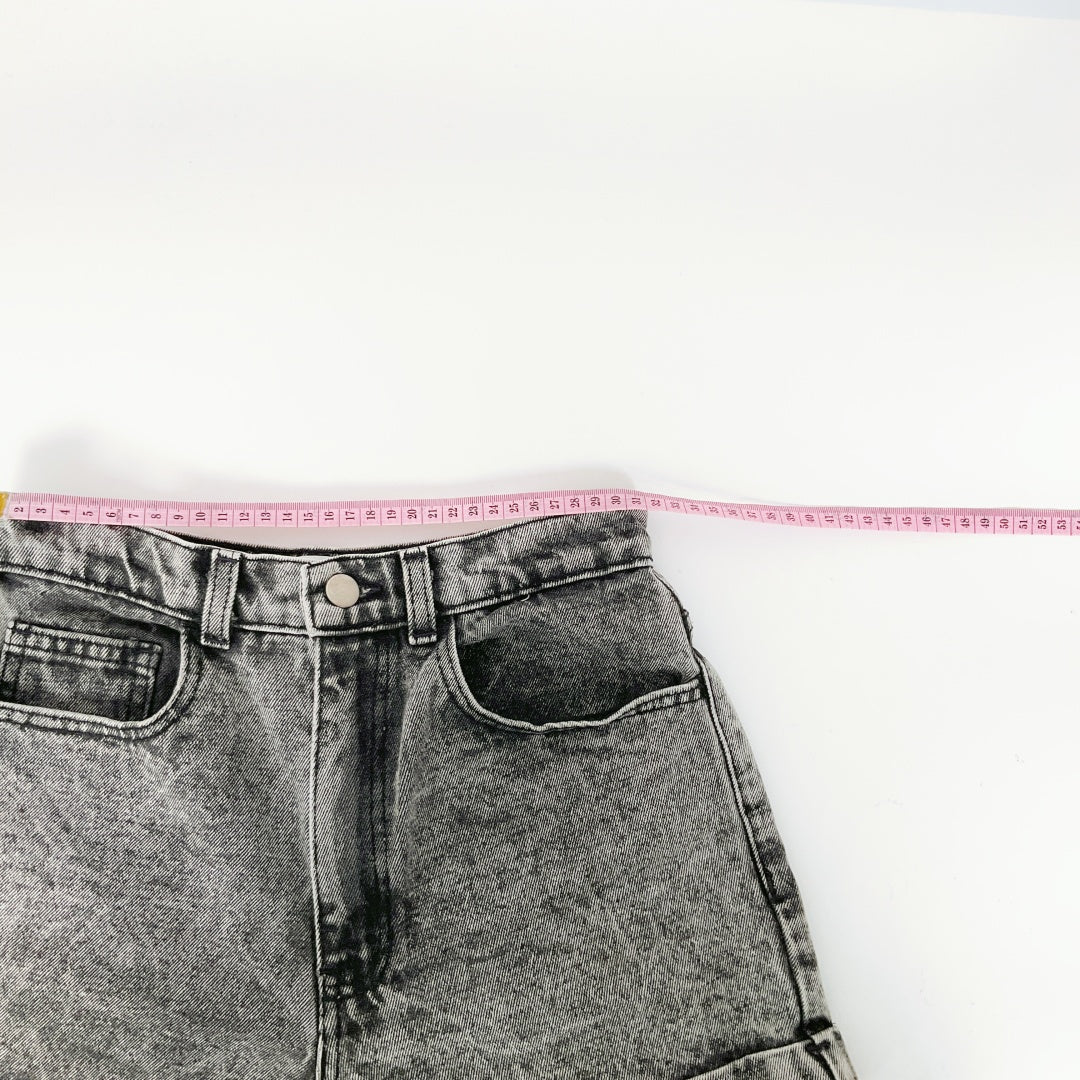 American Apparel - High Waisted Denim Shorts