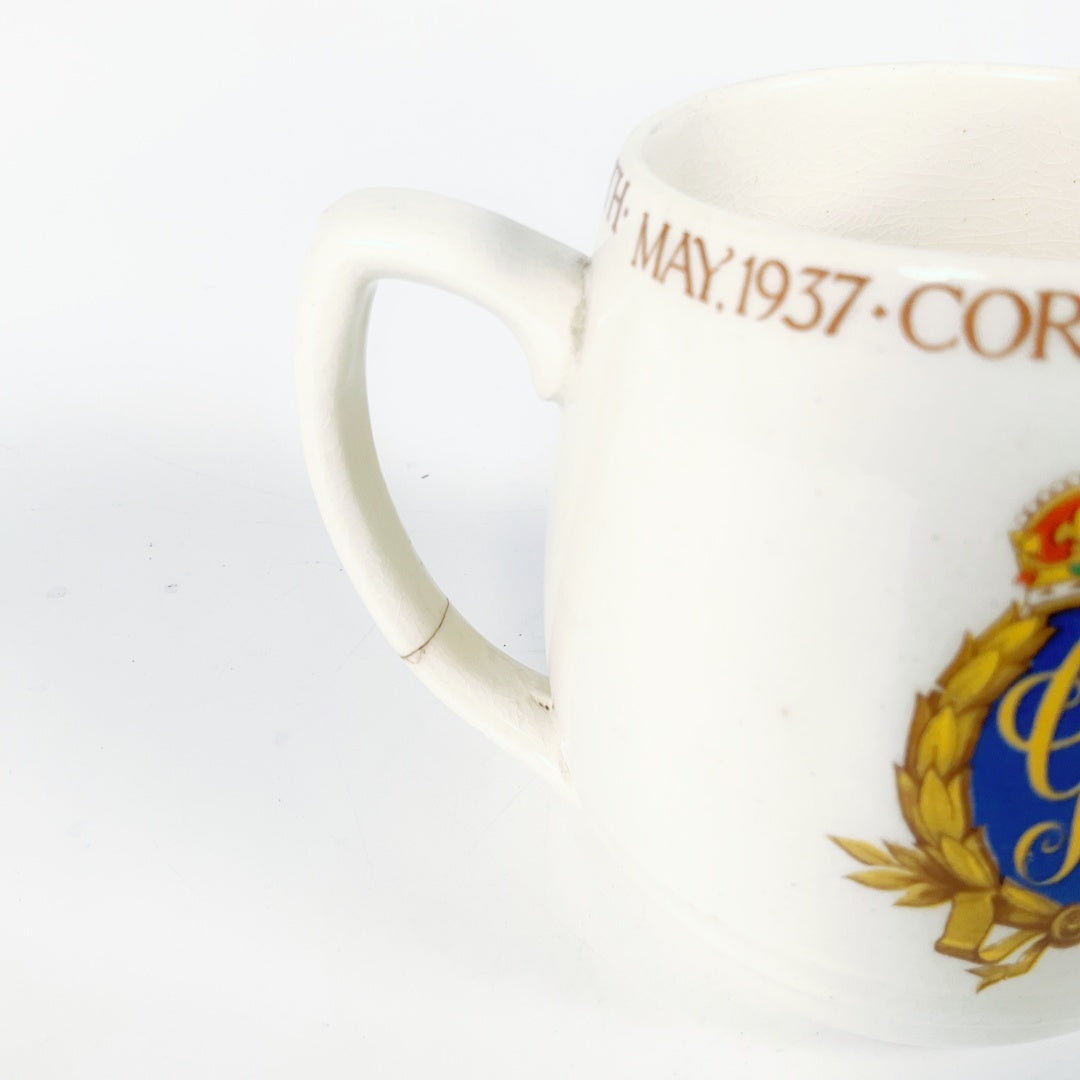 Myott Son & Co - 1937 Commemorative Coronation Mug
