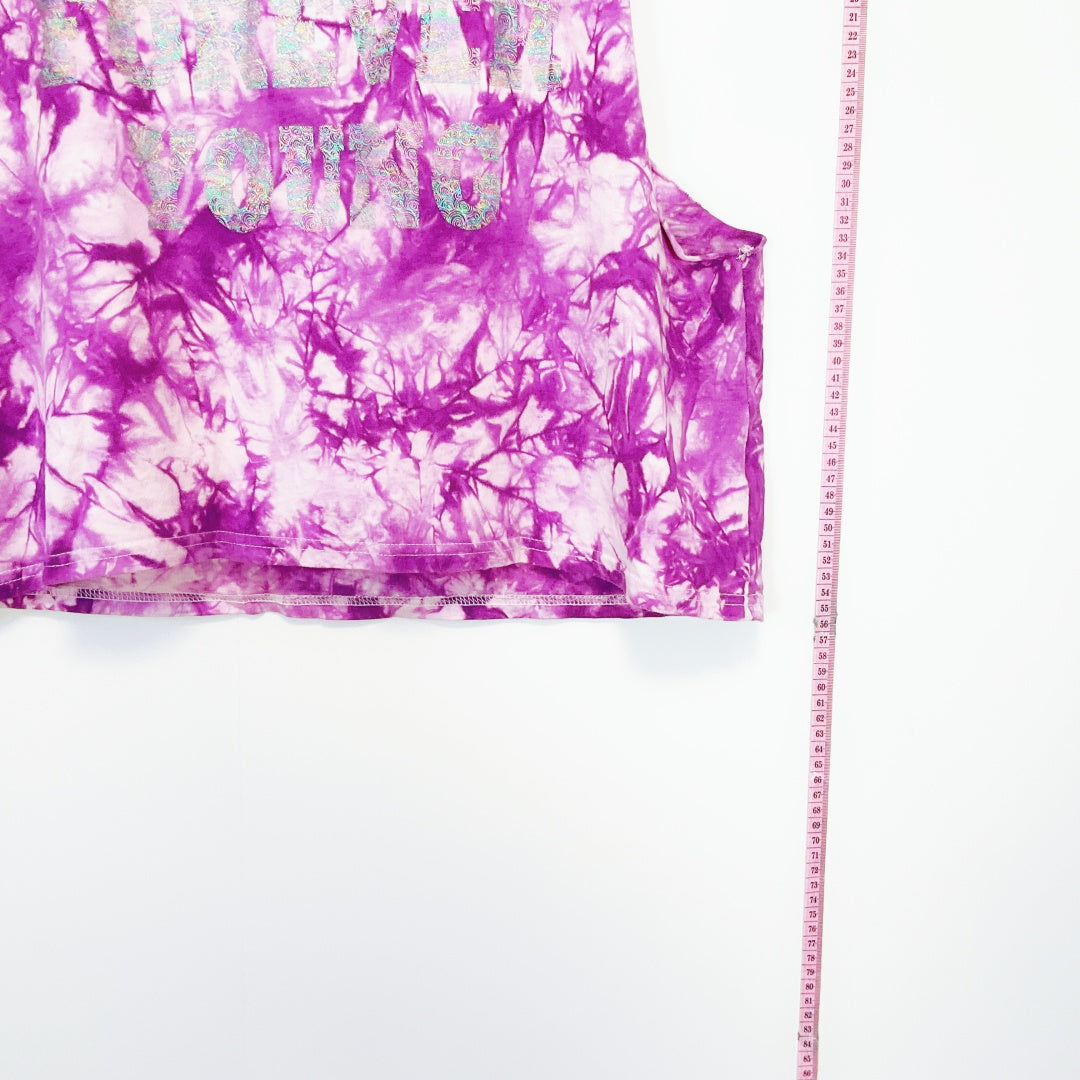 MINKPINK - Purple “Forever Young” Sleeveless Tank Top