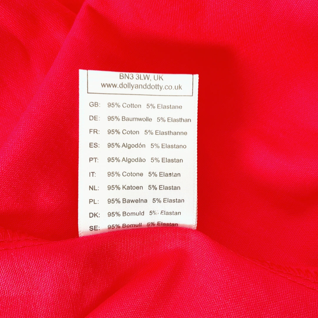 Dolly and Dotty - Tess Lace Sleeved Dress in Red