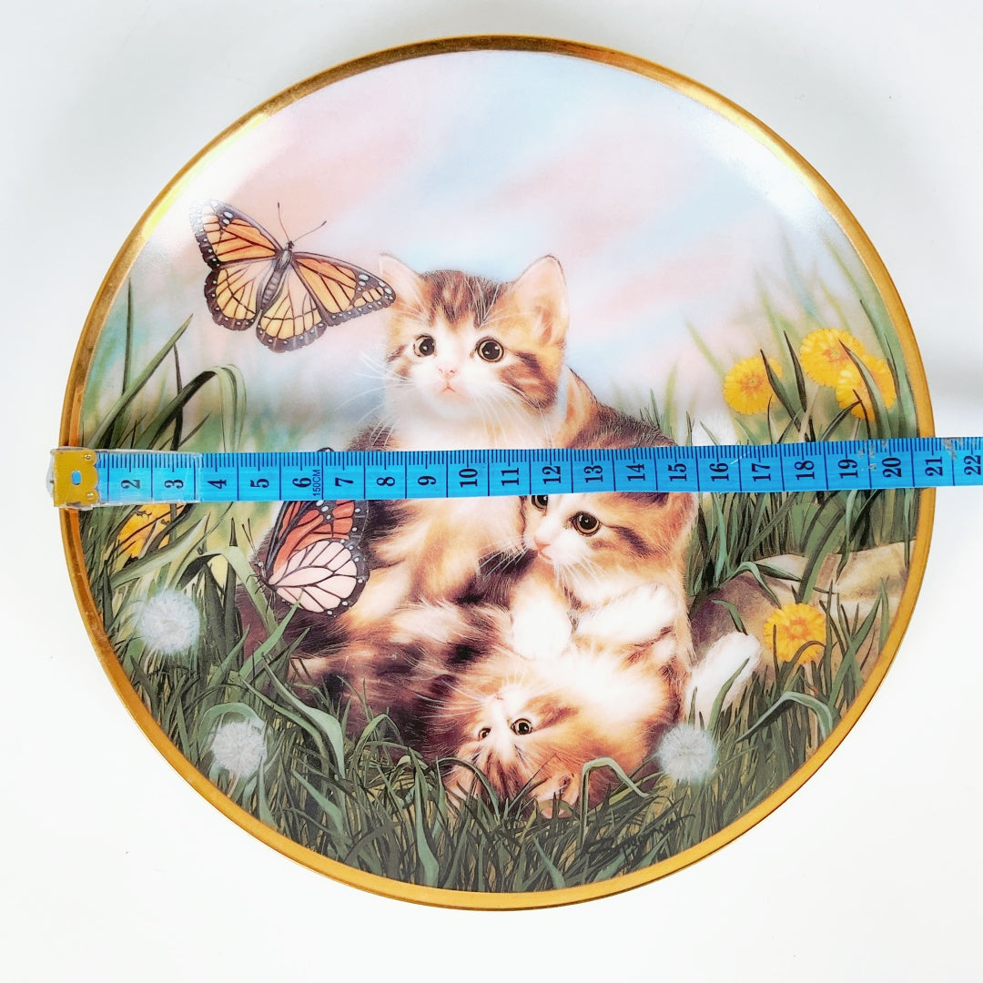 Franklin Mint “Chasing Butterflies” by Sprovach Limited Edition Plate