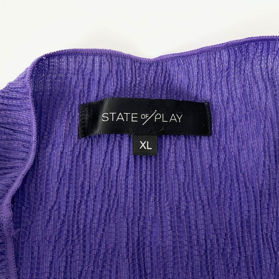 STATE OF PLAY - Purple Knit Top