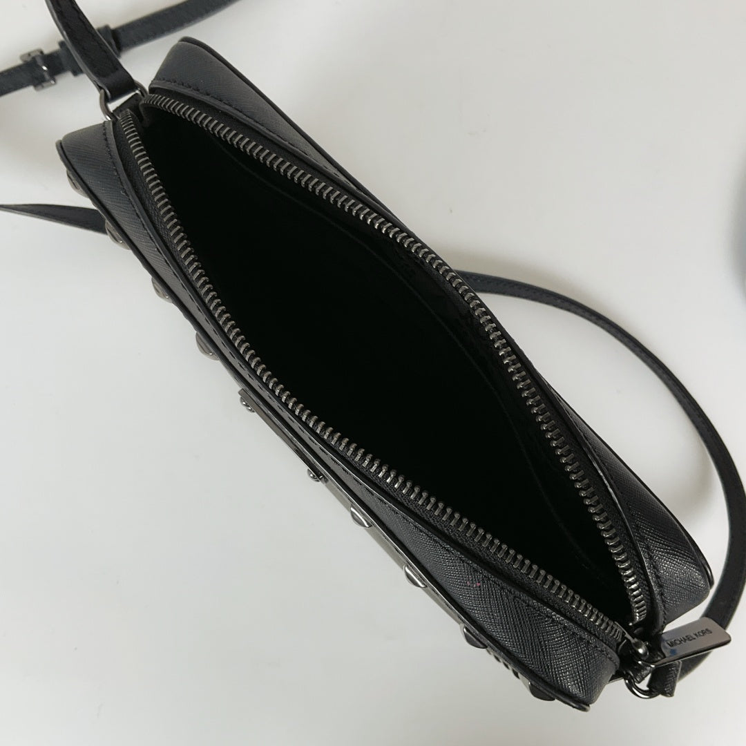 Michael Kors - Sandrine Stud Black Crossbody Bag