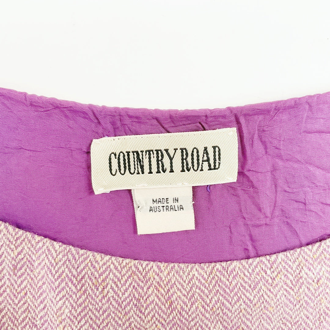 COUNTRY ROAD Sleeveless Dress – Soft Pink – Approx Size NZ 8–10