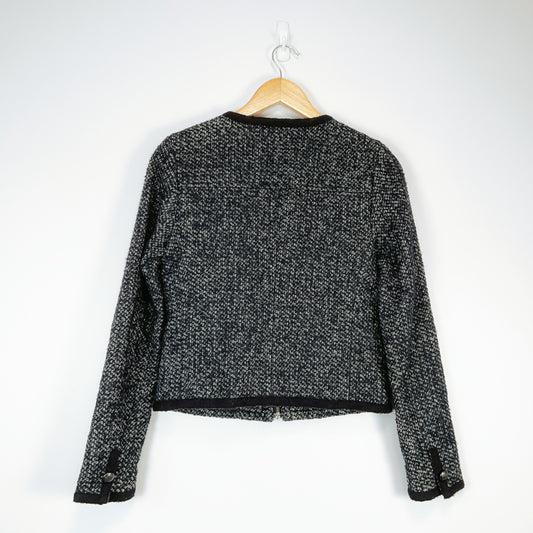 Just Jeans Tweed Jacket Size 8 β Classic Textured Button-Up