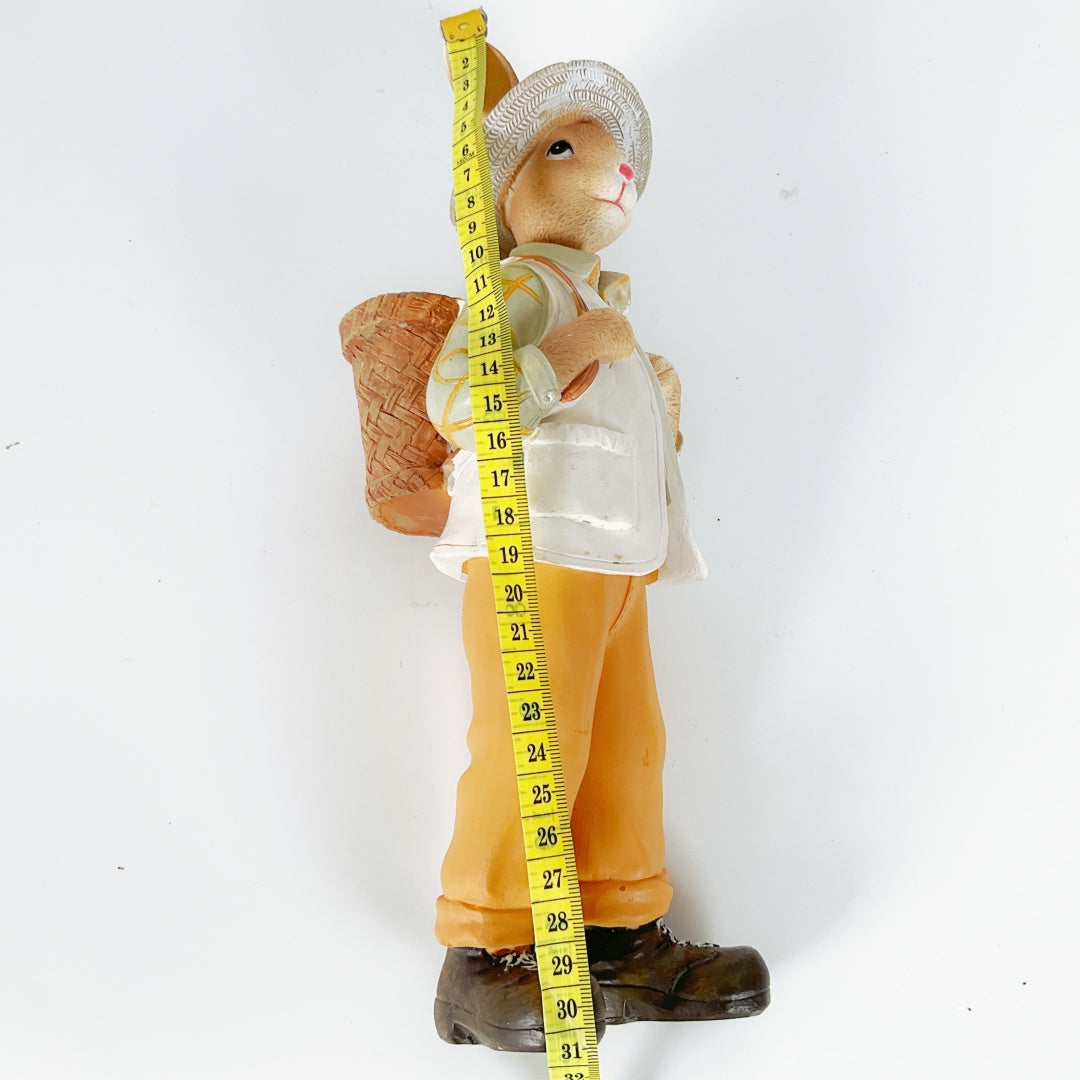 Decorative Rabbit Figurine - Gentleman Bunny with Hat