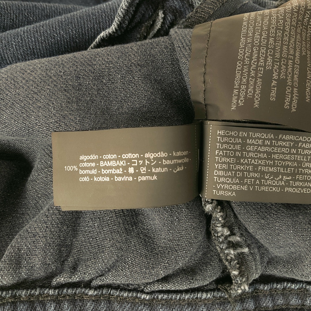 ZARA Cropped Denim Jacket – Size EUR M