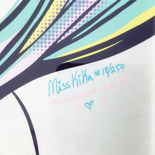 Sailor Moon Signed Limited Print #18/250 by Miss Kika Framed Anime Artwork