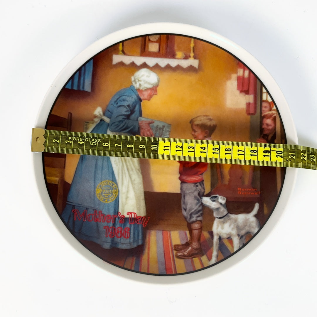 Edwin M. Knowles - Norman Rockwell ‘The Pantry Road’ Limited Edition Mother's Day Collector Plate