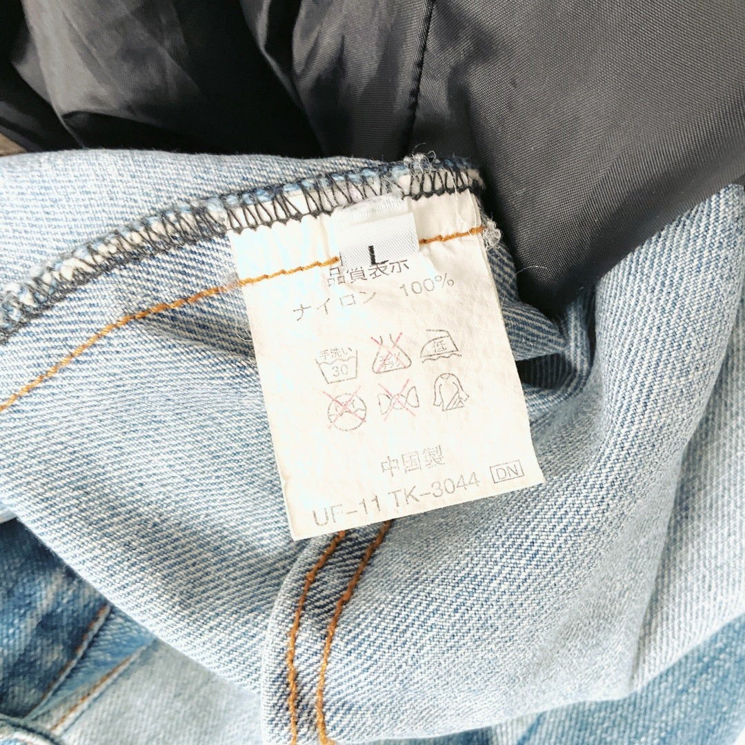 J.J.U - Denim Jacket with Faux Fur