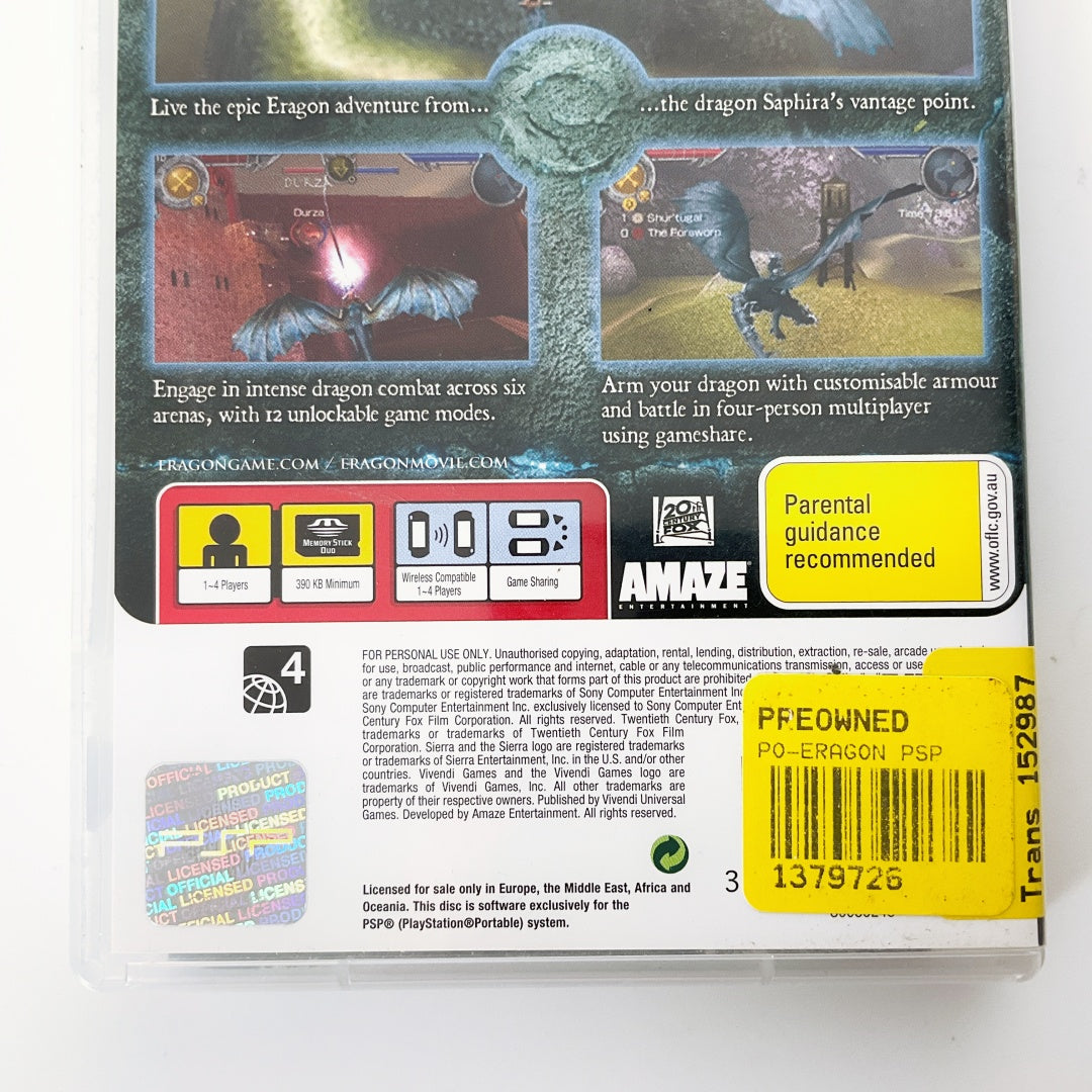 PSP Game - Eragon