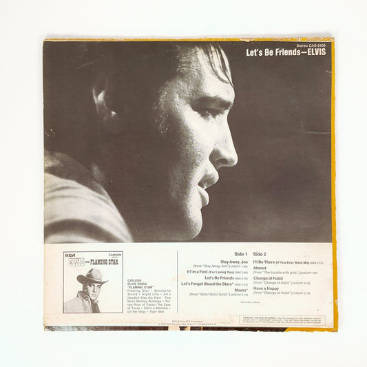 LP Vinyl Record - Elvis Presley Let's Be Friends