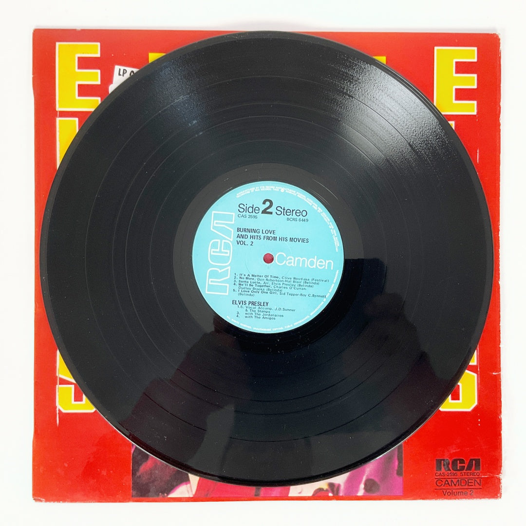 LP Vinyl Record - Elvis Presley Burning Love