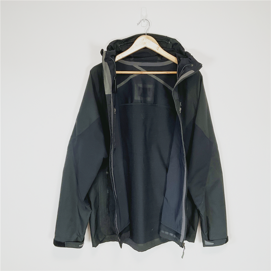 OR Outdoor Research Waterproof Hooded Jacket Black