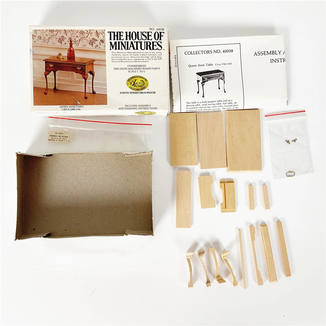 The House of Miniatures Queen Anne Table Kit No. 40038