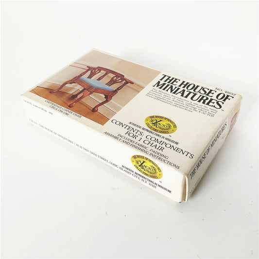 The House of Miniatures Chippendale Corner Chair Kit No. 40037