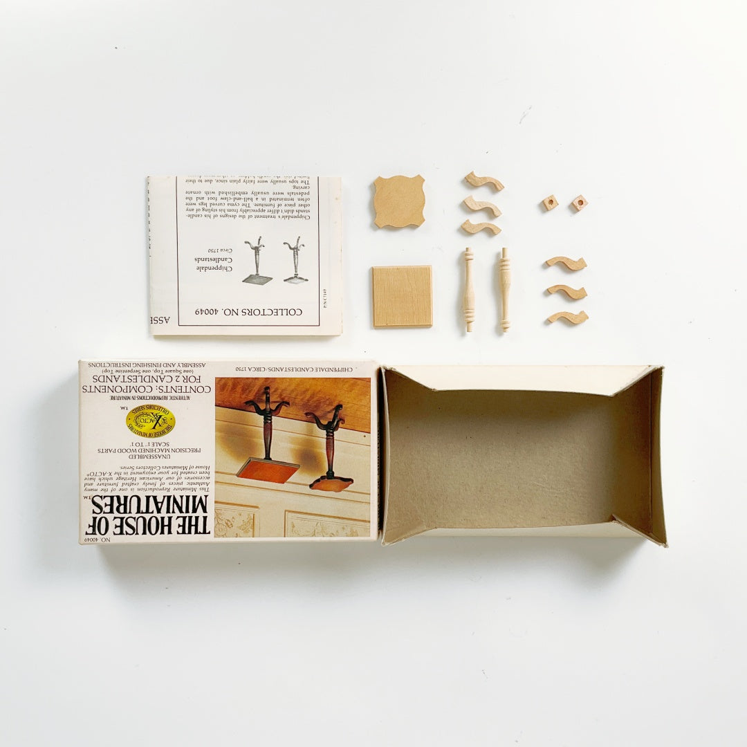 The House of Miniatures – Chippendale Candlestands Kit (NO. 40049)