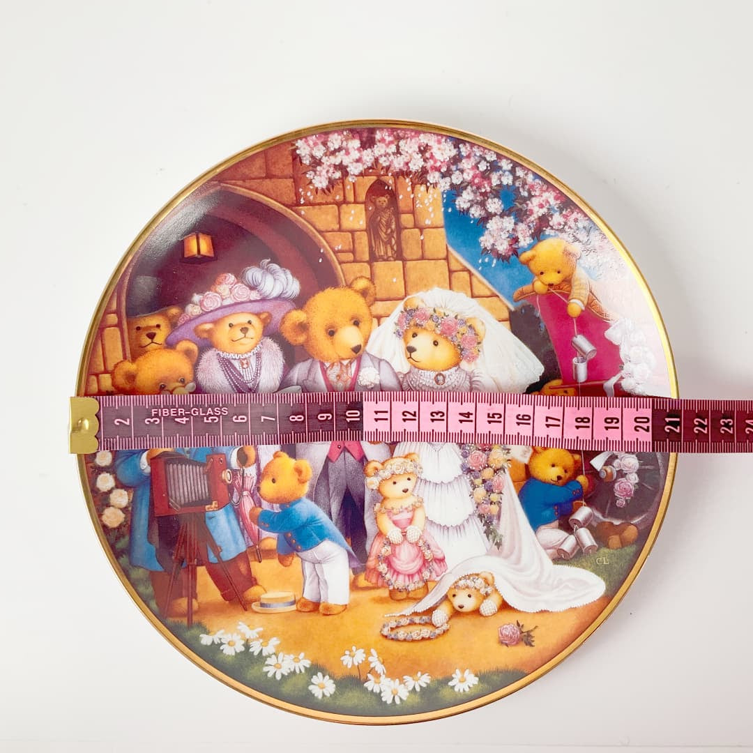 Franklin Mint - “Teddy Bear Wedding” Limited Edition Collectors Plate