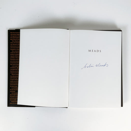 Brian Turner - MEADS signed by Colin Meads
