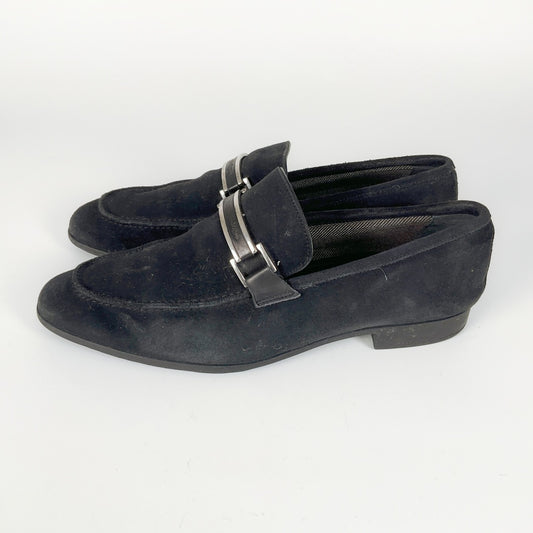 Ermenegildo Zegna Men's Black Suede Loafers