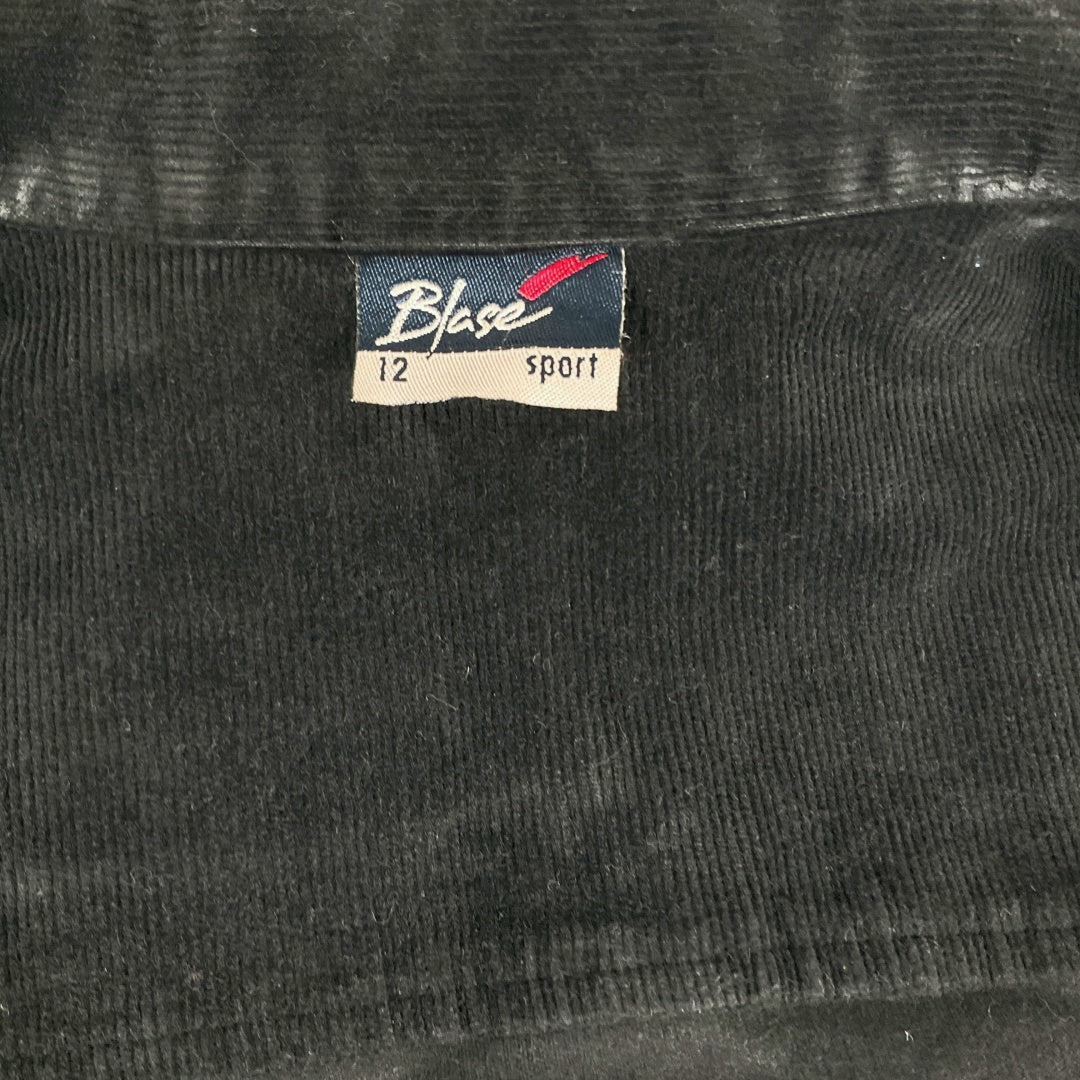 BLASE Sport - Corduroy Button-Up Jacket - Dark Navy - Size 12