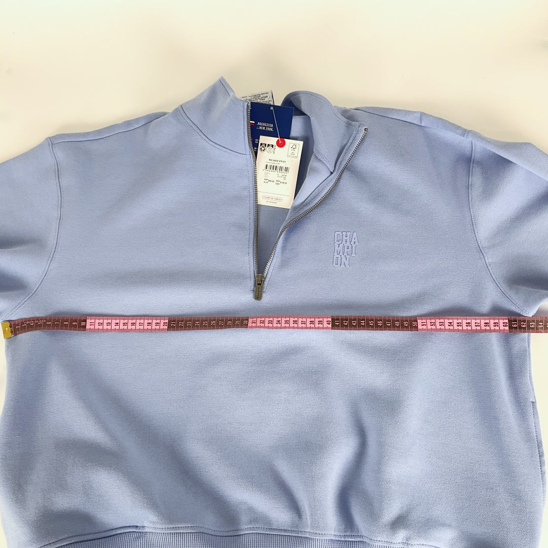 Champion - Quarter-Zip Pullover Sweatshirt - Lavender - Size L