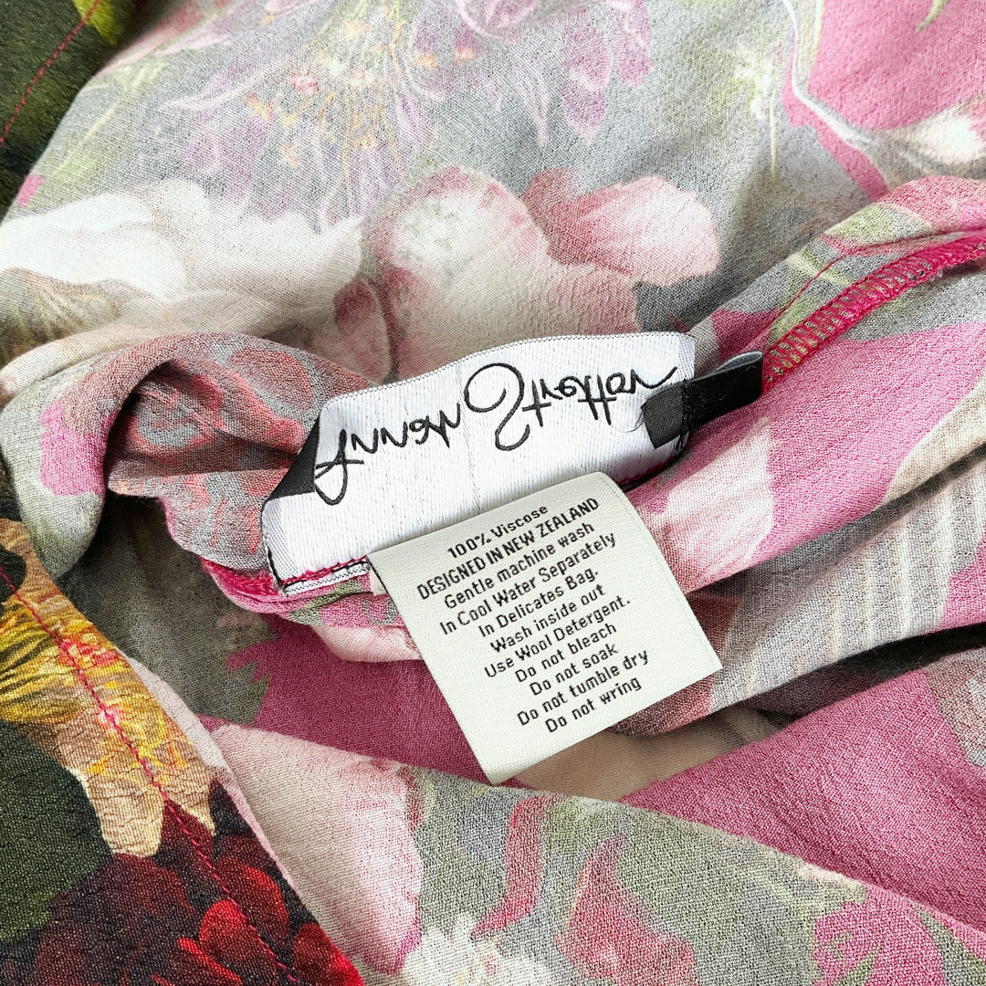 Annah Stretton - Floral & Bird Print Blouse